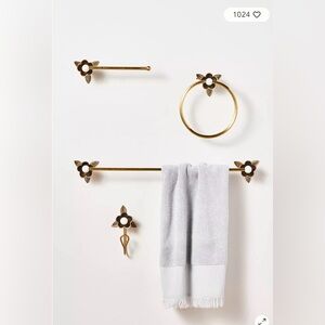 Anthropologie Brass Towel Bar